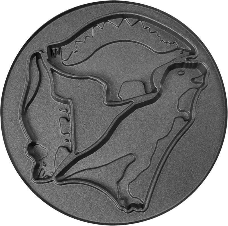 Nostalgia MyMini Dinosaurs Shape Electric Waffle Maker, 5-Inch Non-Stick Griddle for Waffles, Hash Browns, Eggs, and More, Orange - Image 5